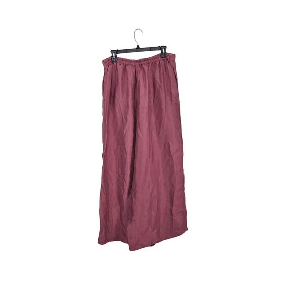 Athleta Calm Cool Lounging Wide Leg Satin Womens Pants Size Large 100% Cupro - Picture 3 of 9
